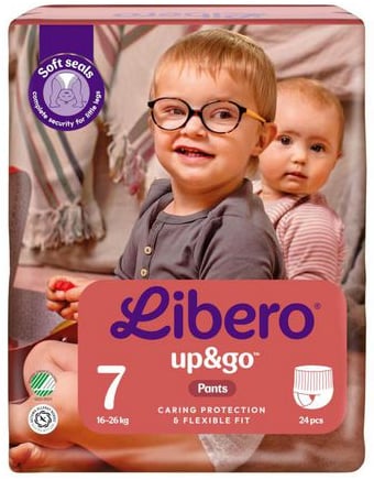 Blöja Libero Up&Go 7 24/fp 16-26kg - Skola, Hem & Fritid - Barn & Baby - Blöjor