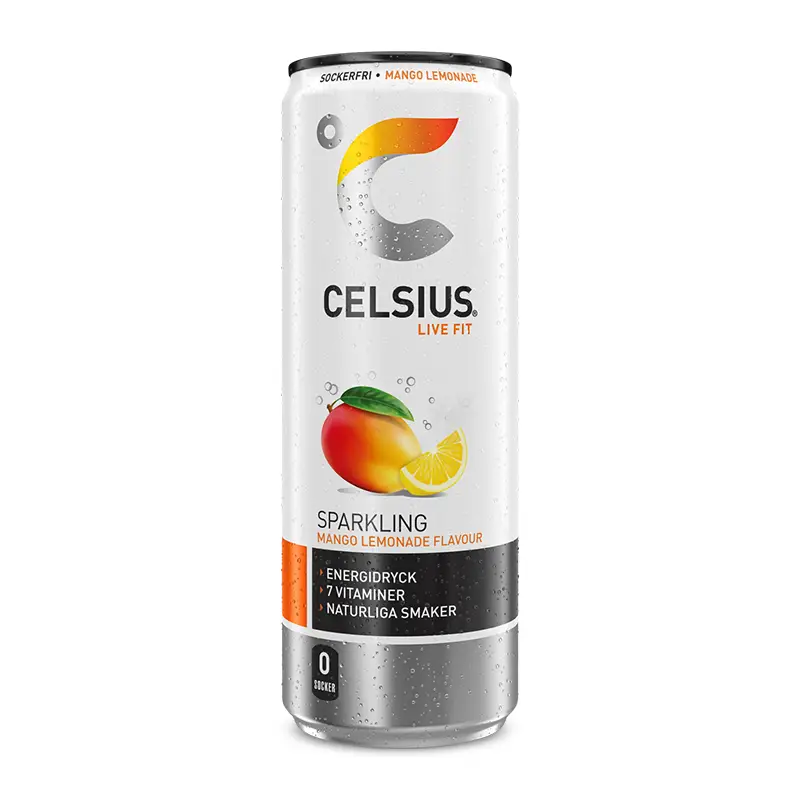 Dryck Celsius Mango Lemonade 35,5cl 24st/fp - 1