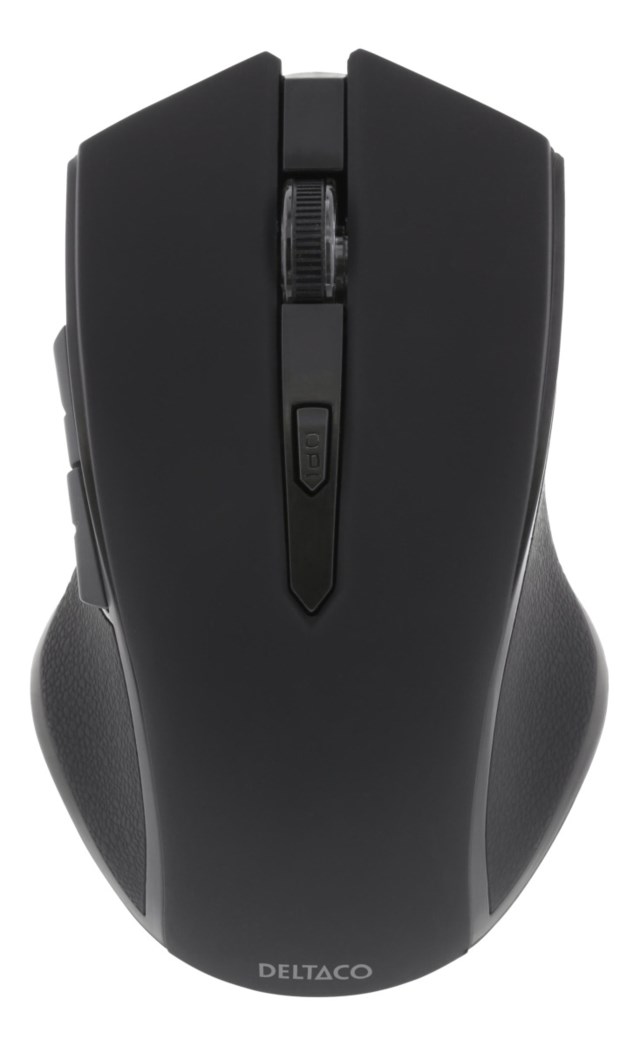 Trådlös Optisk Mus 5 Knappar + Rullhjul 1600 DPI USB Svart - 1