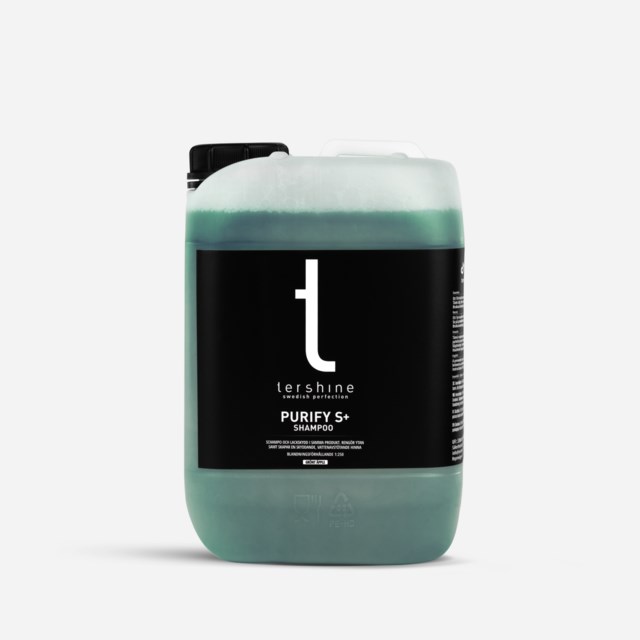 Bilschampo Tershine Purify S+ med lackskydd, PFAS-fri, 5 L - 1