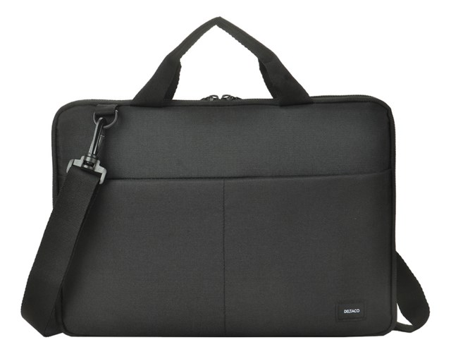 Återvunnen 11,6-12" Laptop Fodral Handtag Rem Svart - 1