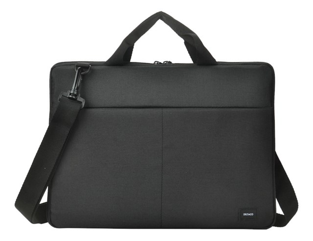 Återvunnen 13-14" Laptop Fodral Handtag Axelrem Svart - 1