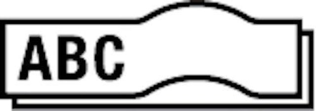 Märkband Brother PT-55/65/75/85 12mm Sv/Vit - 12mm - 1