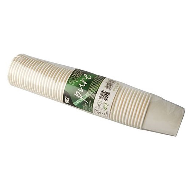 Bägare papp 0,1L, 6cm, vit, 50st/fp - 10cl - 1