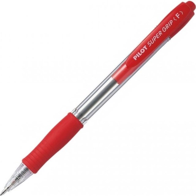 Kulpenna Pilot Super Grip F röd - 1