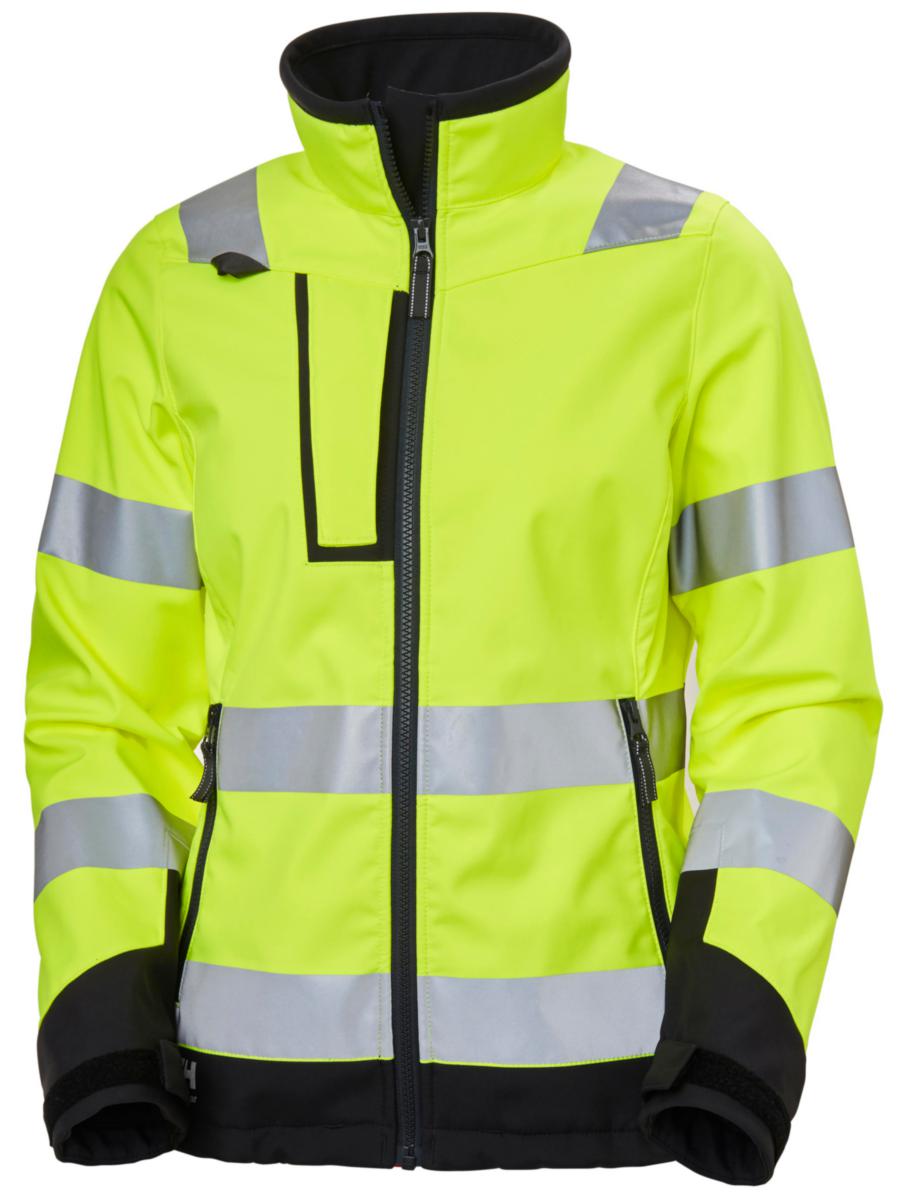 Varselsoftshelljacka Dam Helly Hansen Luna Hi Vis, svart/orange - Kläder, Skydd & Vård - Arbetskläder - Softshelljackor