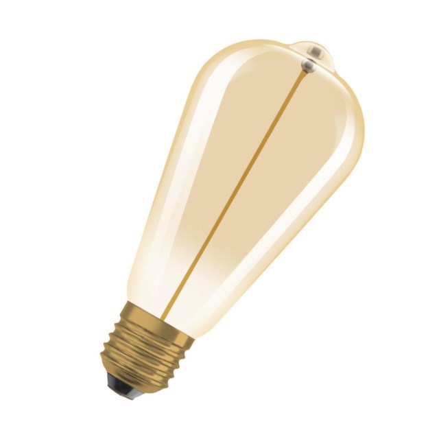 LED-lampa Osram Vintage 1906 E27, 2.2W 120lm 2700K, guld - 1