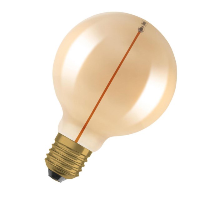 LED-lampa Osram Vintage 1906 E27 2.2W, 2700K, 120lm, guld - 1