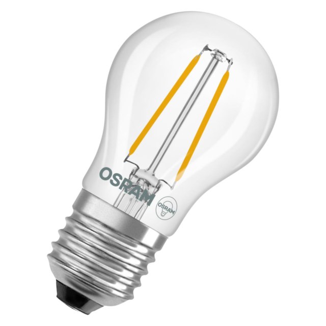 LED-lampa Osram Filament E27 1W 136lm, 2700K, klar klot - 1