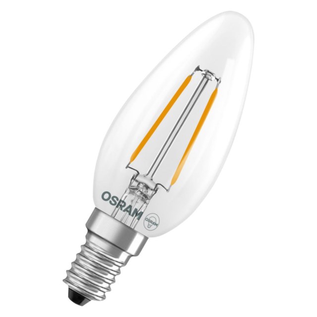 LED-lampa Osram E14 Kronljus 1.8W 250lm, 2700K, klar - 1