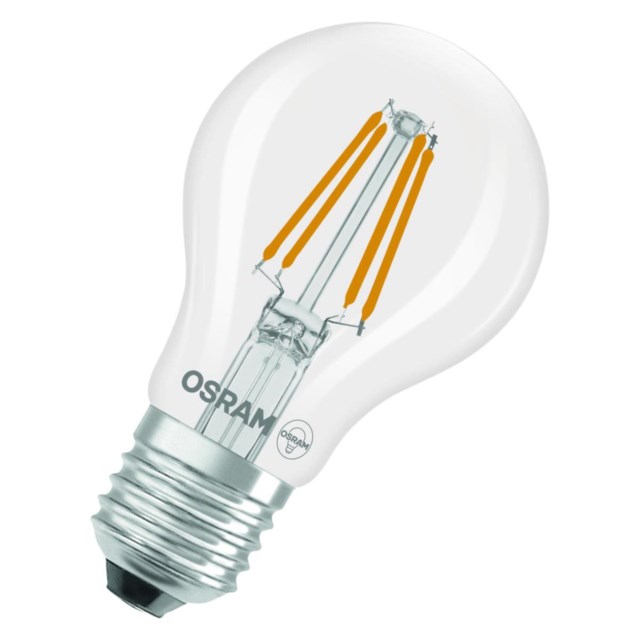LED-lampa Osram Filament E27 3,4W 470lm 2700K, dimbar, klar - 1