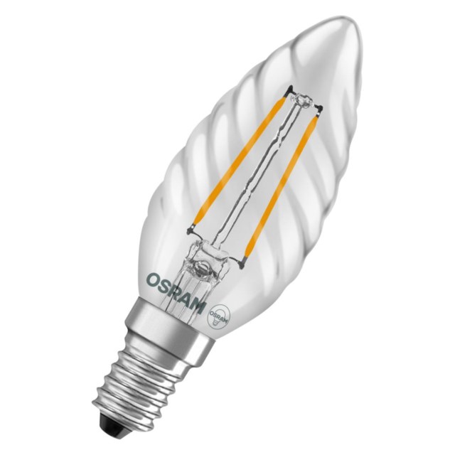 LED-lampa Osram Filament Kronljus E14, 1.8W, 250lm, 2700K - 1