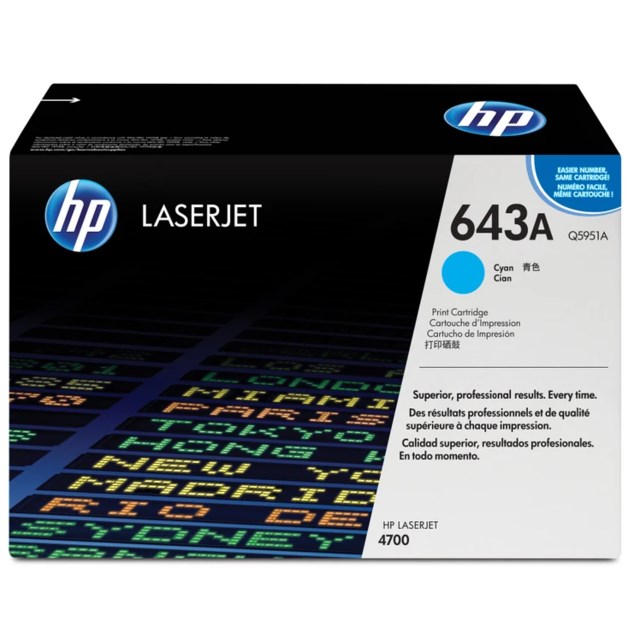 Lasertoner HP 643A cyan - 1