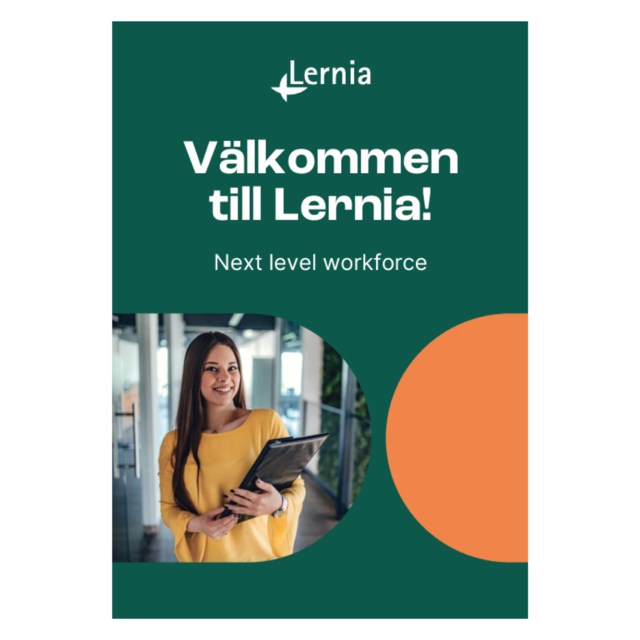 Lernia Poster Välkommen till Lernia NLW Kvinna 70x100cm - 1