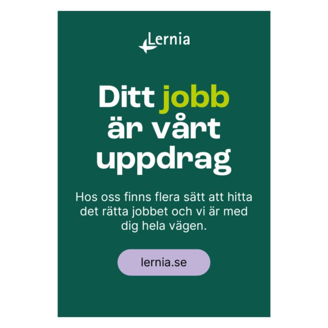 Lernia Poster Ditt jobb är vårt uppdrag 70x100cm - 1