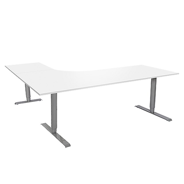 Bord El 3-Pelarstativ  200X200 Silver-Vit - 2000x2000mm - 1