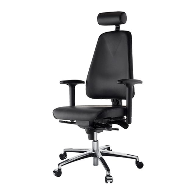 Stol Lanab LD6340 Skinn svart - 1