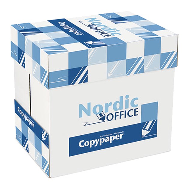 Kopieringspapper Nordic Office A4 80g Xpressb. 2500ark/fp - A4 - 1
