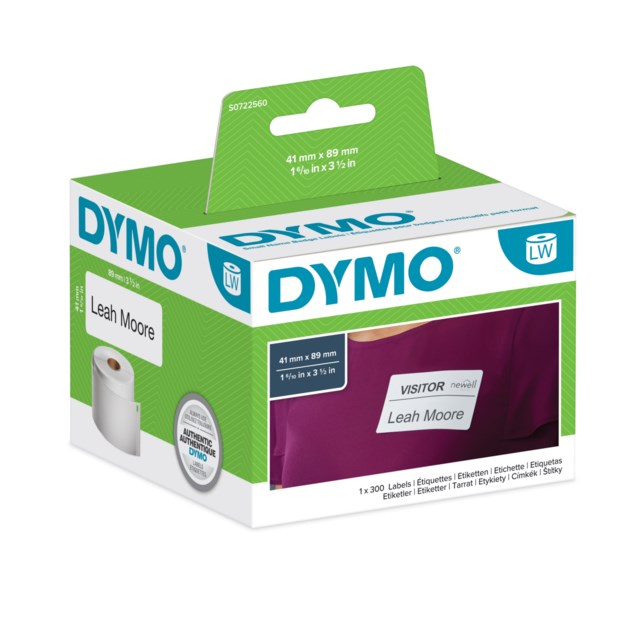 Etikett Dymo LW 41x89mm - 89x41mm - 1