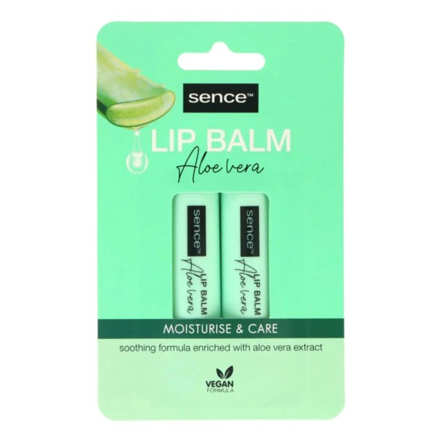 Läppbalsam Sence Aloe Vera 2-P - 1