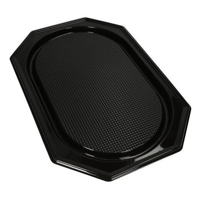 Serveringsfat, PET 53x35cm svart, 10st/fp - 530x350mm - 1