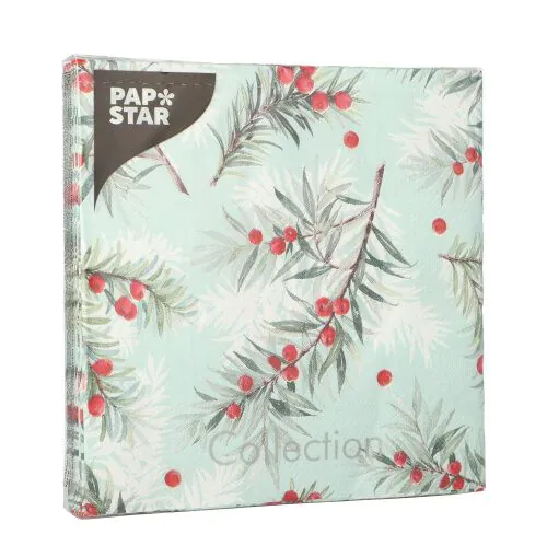 Servett 3-lags jul "Idegran" 33x33cm 20st/fp - 1