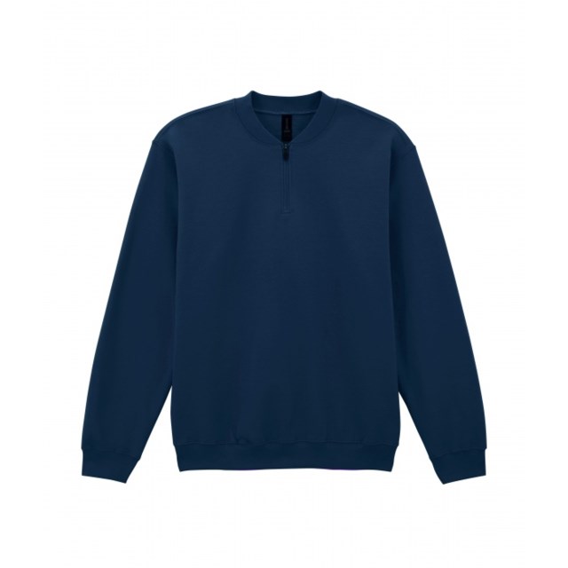Sweatshirt Gildan halvzip marinblå stl XL - 1