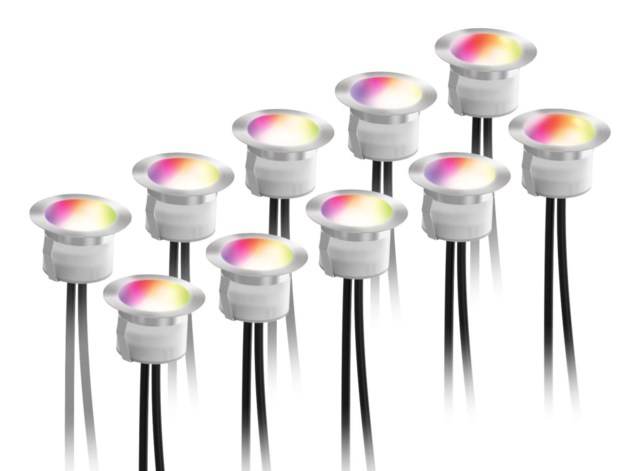 Smart Home Deckljus Kit Varm Vit Ljus Och RGB Silver - 1