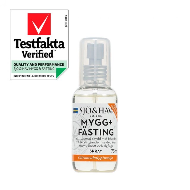 Myggmedel Sjö & Hav Mygg & Fästing Spray, DEET-fri, 75 ml - 1