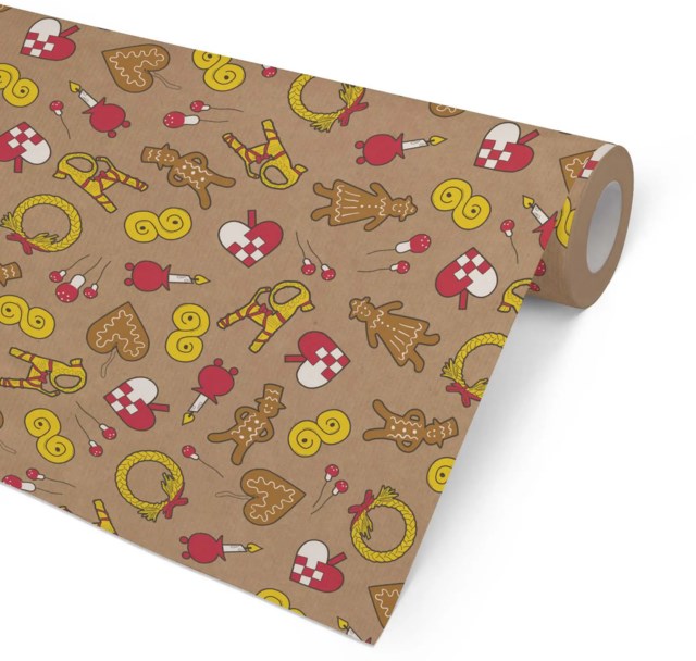 Julpapper Lusselelle 57cm x 154m 7kg - 570mmx154m - 1