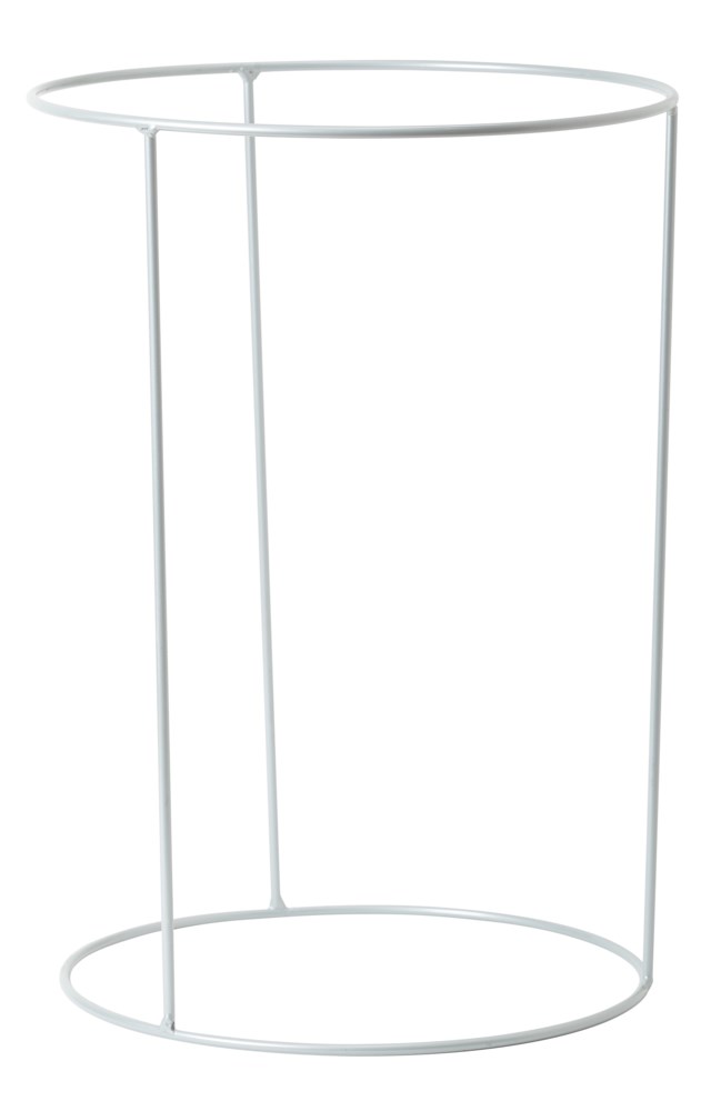 Ställning till papperskorg i läder - 1