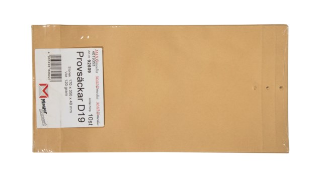 Provpåse D19 160x340mm 10st/fp - 160x340mm - 1