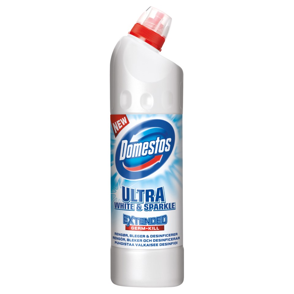 Wc Rengoring WC-rengöring Domestos Ultra White & Sparkle 750ml | Kontorab.se