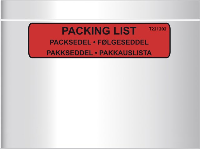 Packsedelskuvert C5 med tryck 1000st/fp - STL 7 - 1