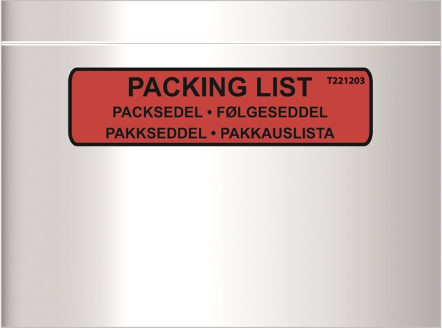 Packsedelskuvert C6 med tryck 1000st/fp - STL 8 - 1