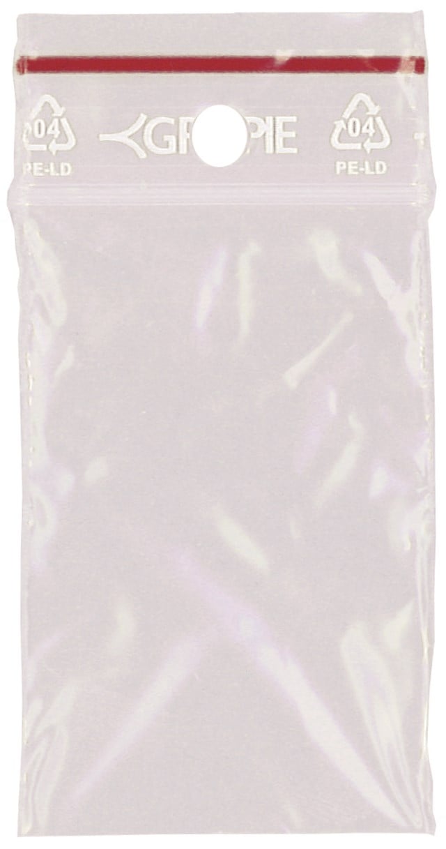 Blixtlåspåse 11-02 55x65x0,05mm u skrivfält 1000/fp - 55x65x0,05mm - 1