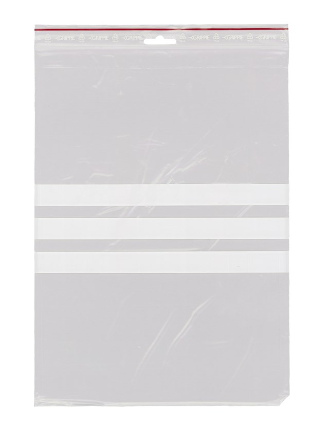 Blixtlåspåse 11-78 230x320x0,05mm m skrivf 1000/fp - 230x320x0,05mm - 1