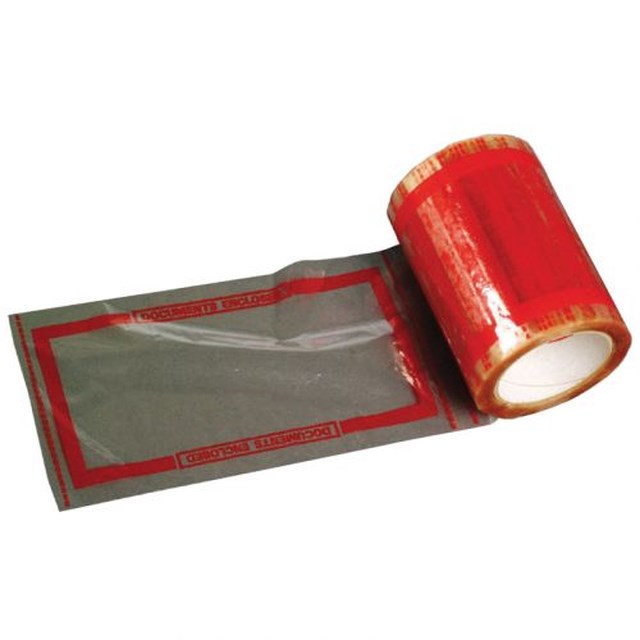 Packsedelstejp på rulle C6 med tryck 330st/rl - 1