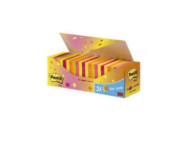 Post It Block Value-Pack 76X76 Neon 24Block/Förp - 76x76mm - 1