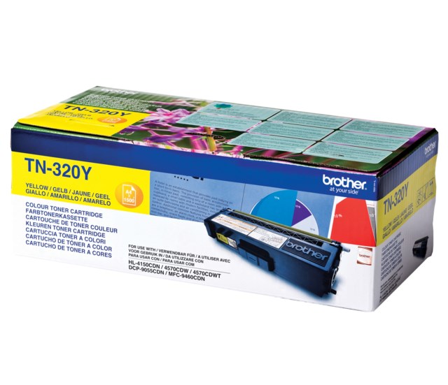 Lasertoner Brother TN-328Y gul - 1