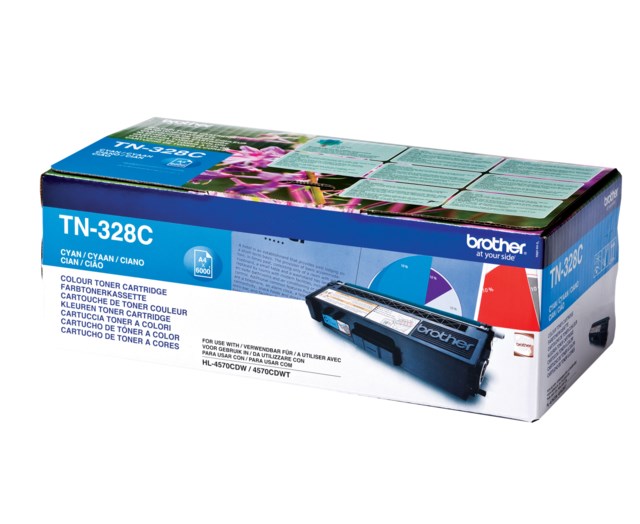 Lasertoner Brother TN-328C cyan - 1