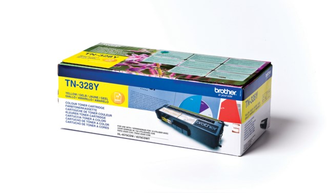 Lasertoner Brother TN-328Y gul - 1