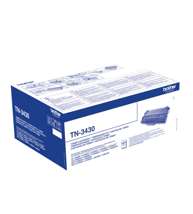 Lasertoner Brother TN-3430 svart - 1