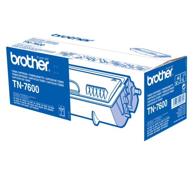 Lasertoner Brother TN-7600 svart - 1