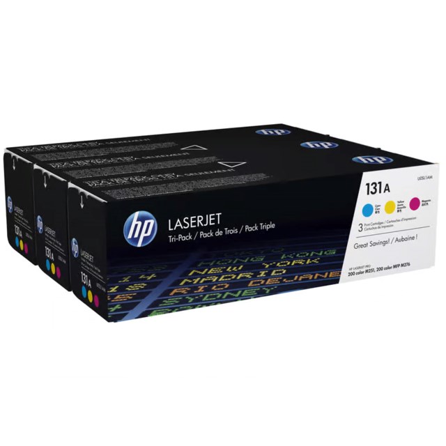 Lasertoner HP 131A cyan/magenta/gul Multipack - 1