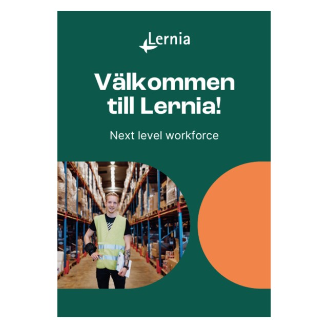 Lernia Poster Välkommen till Lernia NLW Man 50x70cm - 1