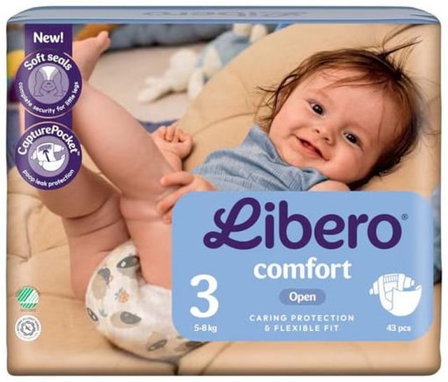 Blöja Libero Comfort 3 5-8kg 43/fp - 5-8kg - 1