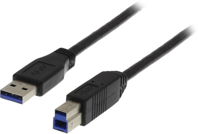 USB 3.0-kabel Typ A hane Typ B hane 1m Blå - 1