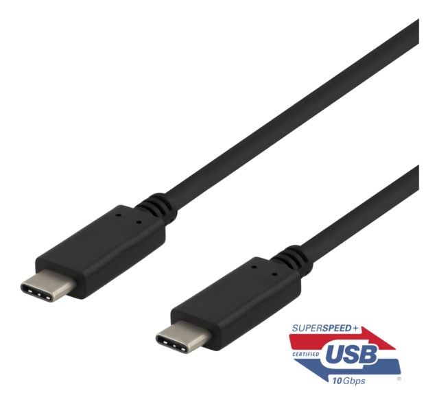 USBC till USBC kabel 0.5m 10Gbps 100W 5A USB 3.1 Gen 2 - 1