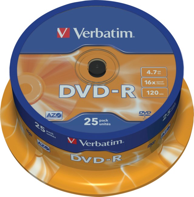 DVD-skrivor Verbatim DVD-R 25/fp - 1